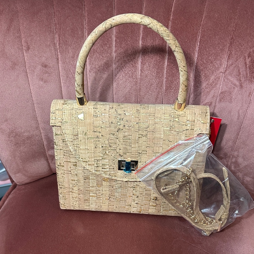 Kelly & Katie Textured Tan Satchel